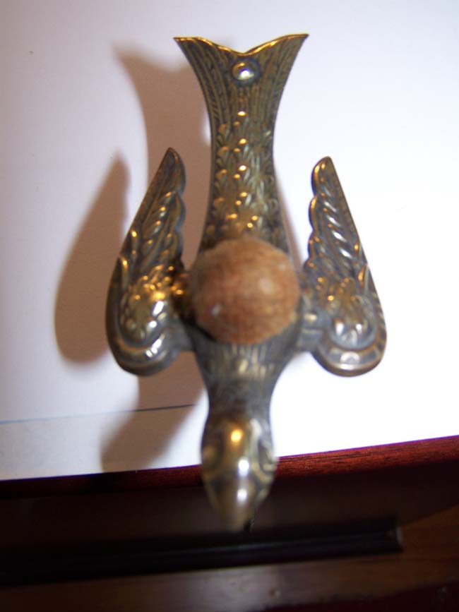 An American Brass Sewing Bird Clamp with pincushion circa 1853 — image 3